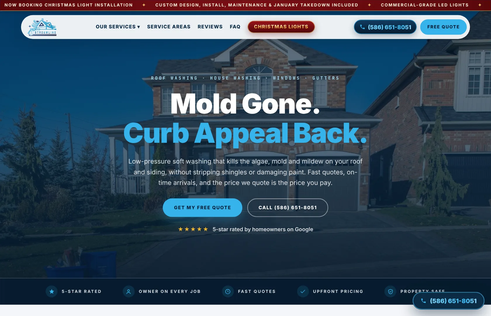 Streamline Exterior website