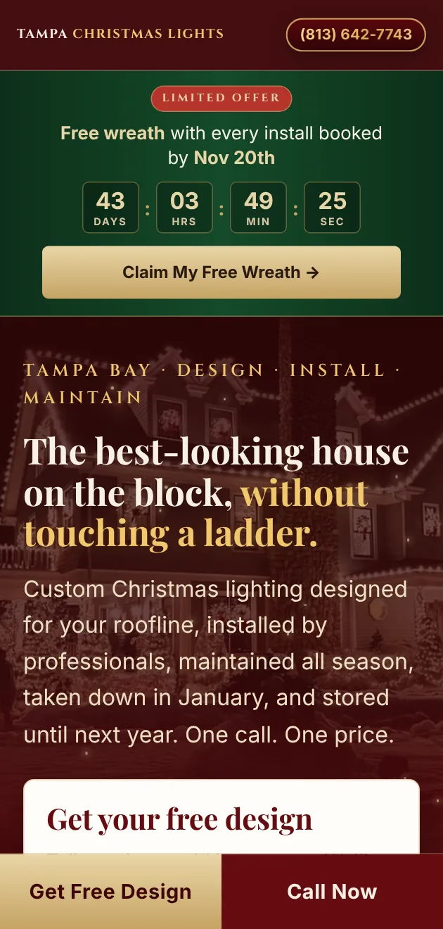 Tampa Christmas Lights on mobile
